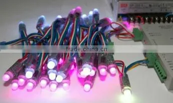 12mm Diffused Thin Digital full color LED Pixels (Strand of 50) - WS2801