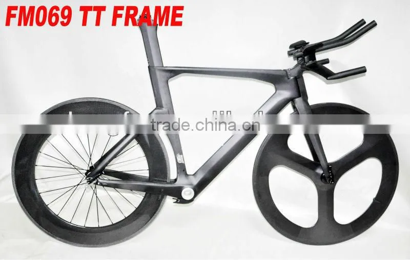2013 Dengfu new design carbon TT bicycle frame 700C carbon wheels