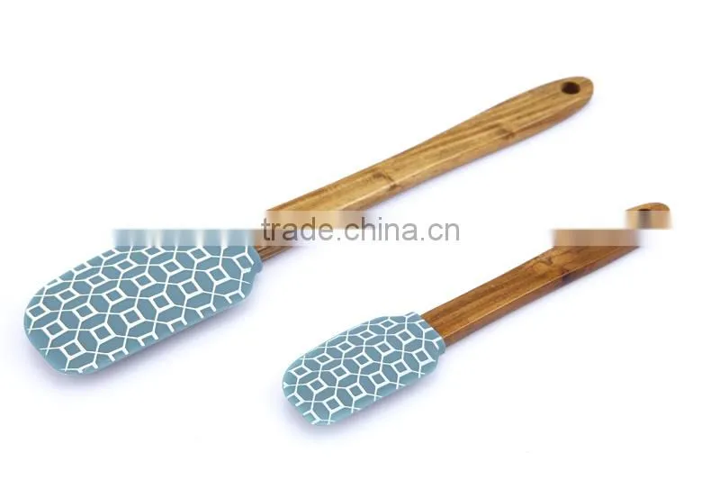 New product wood handle silcone spatula