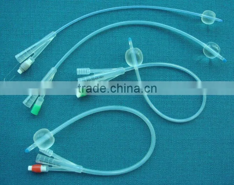 Silicone foley catheters