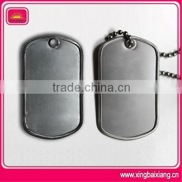 Cheap custom wholesale dog tags with necklace