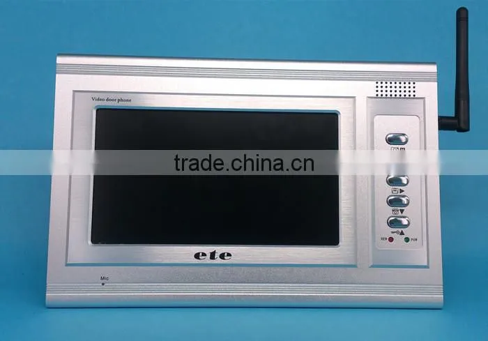 building / villa / single house 7"tft-lcd 380tvline color ETE wireless doorbell for apartments