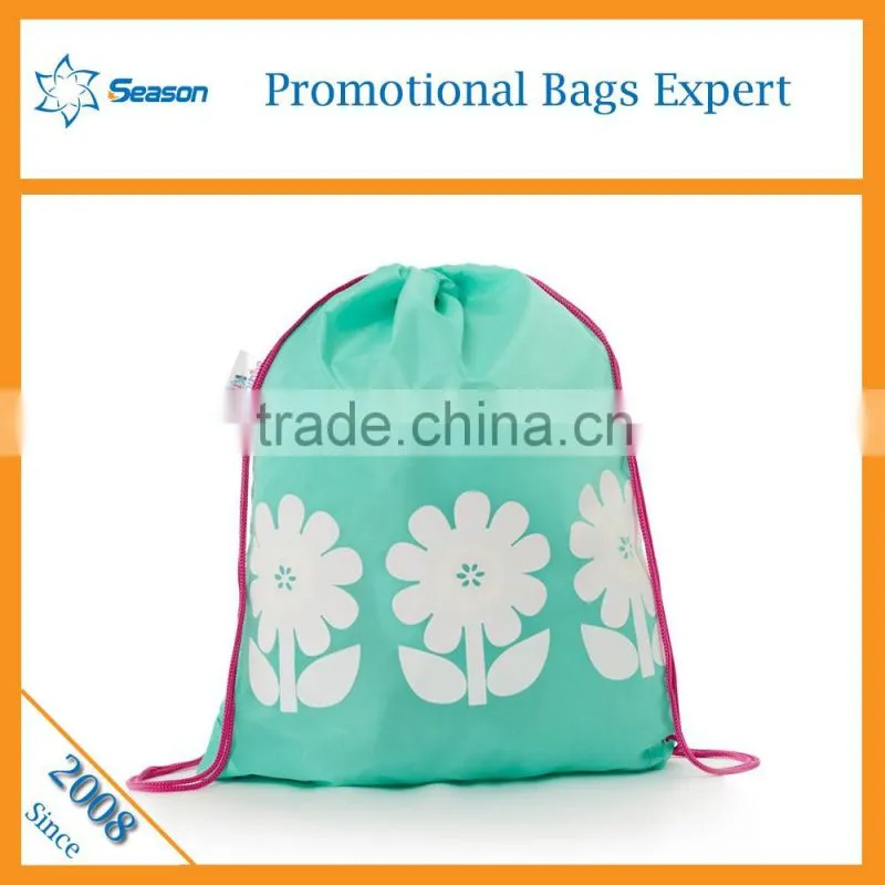 Wholesale bulk drawstring bags fabric shopping bag foldable shopping bag