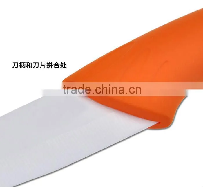 In green handle Ceramic Knife Cutlery Chef Knives White Blade Size 3" 4" 5" 6" 7"