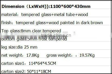 Best beauty choice round wicker coffee table with glass top