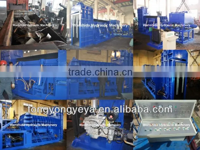 Y83Q-4000B Hydraulic Used Scrap Metal Shear Press Baler with Diesel Engine