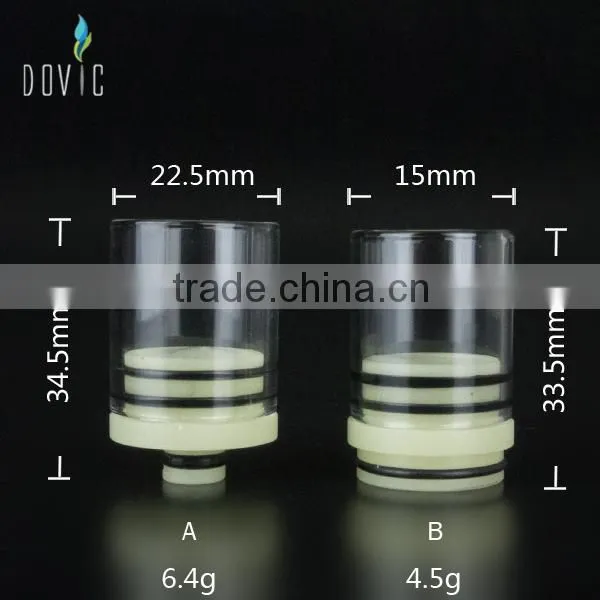 Glow 22 mm wide bore chuff enuff top cap ,22 mm wide bore glass drip tip wholesale