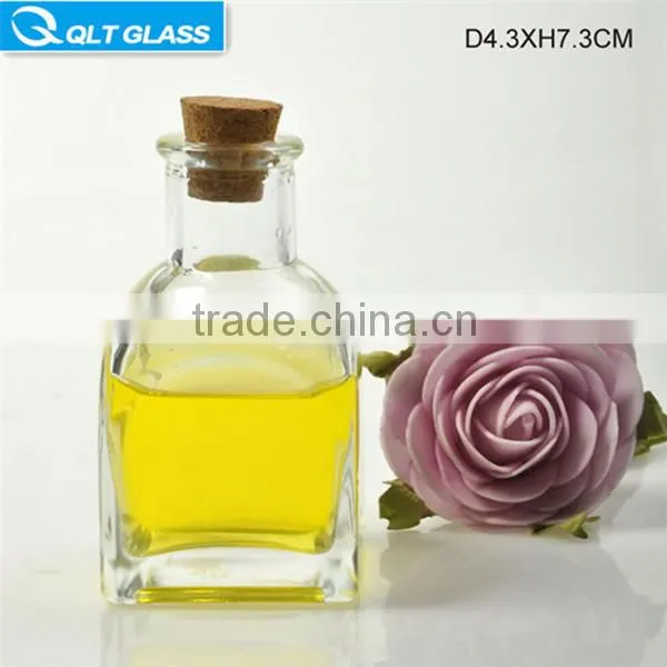 Round reed diffuser glass bottle decorative aroma diffuser bottle