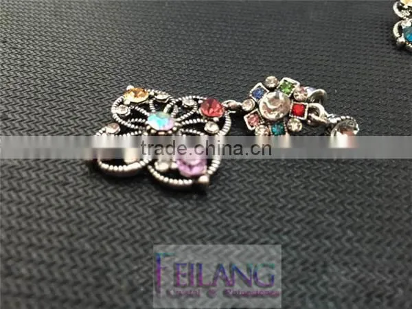 Fresh And Stylish Flower Long Diamond Earrings Drop Earrings