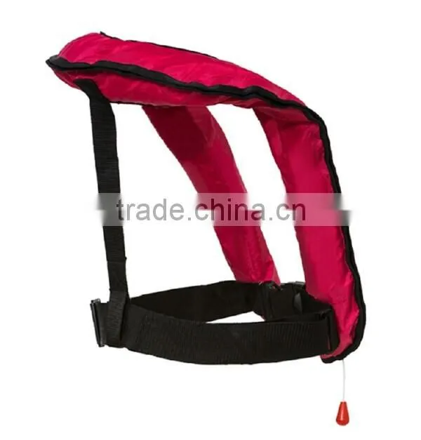 CE approved polyester+nylon oxford jet ski inflatable life jackets low price
