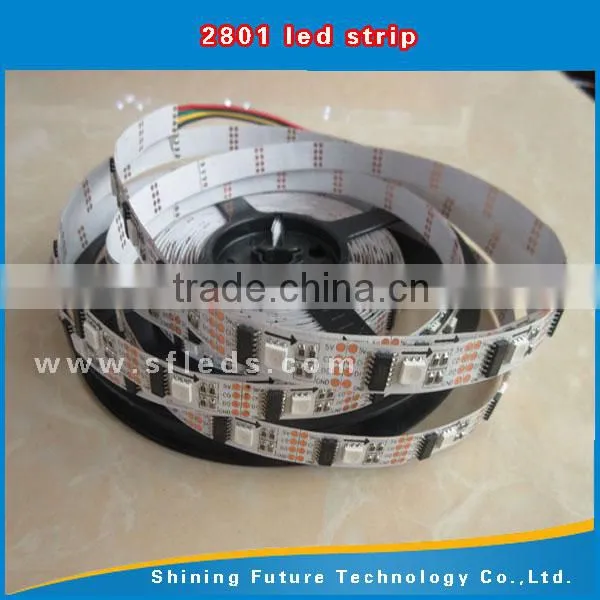 Full color digital 24-Bit 5050 RGB LED Strip WS2801 32 Pixels 5V Black/White ws2811 ws2812b