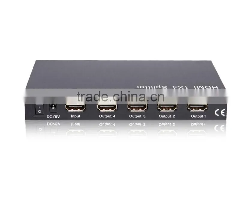 good quality HDMI 1 input 4 output splitter hdmi splitter 1x4 for toshiba color tv kit