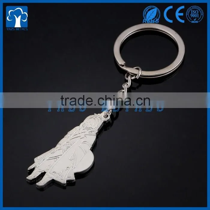 custom individual characters metal keychain