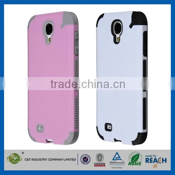 C&T Hard Hybrid TPU and Plastic Combo Back Case For Samsung Galaxy S4