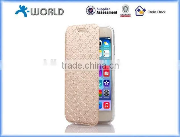PU leather stand fashion case for iPhone 6S