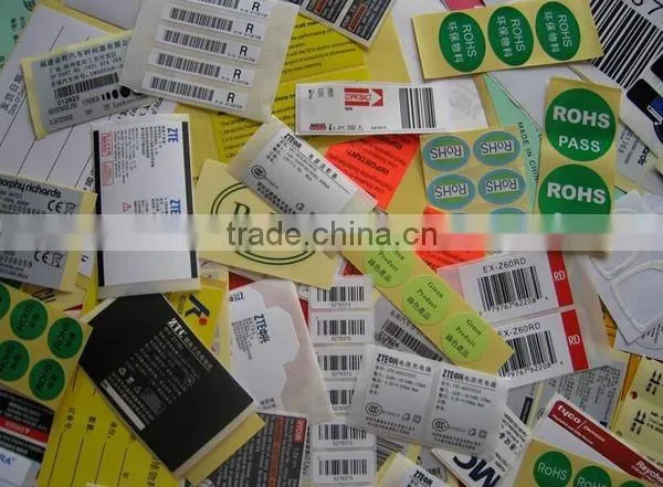 adhesive ticker labels printing high quality low price