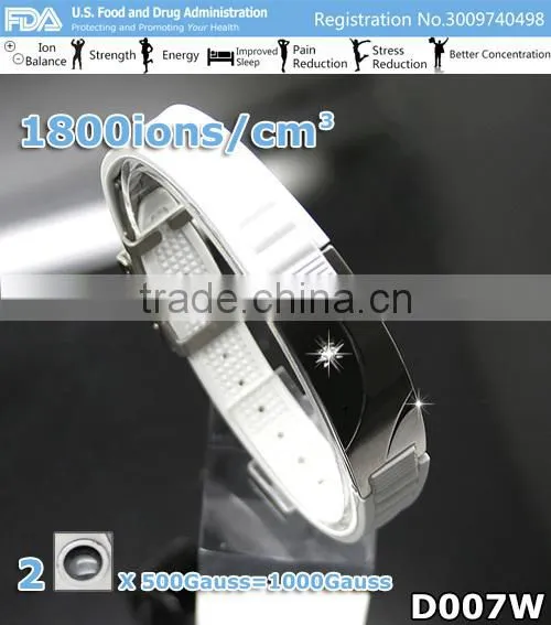 Noproblem D007 FDA germanium tourmaline power magnetic scalar energy Zircon crystal bracelet