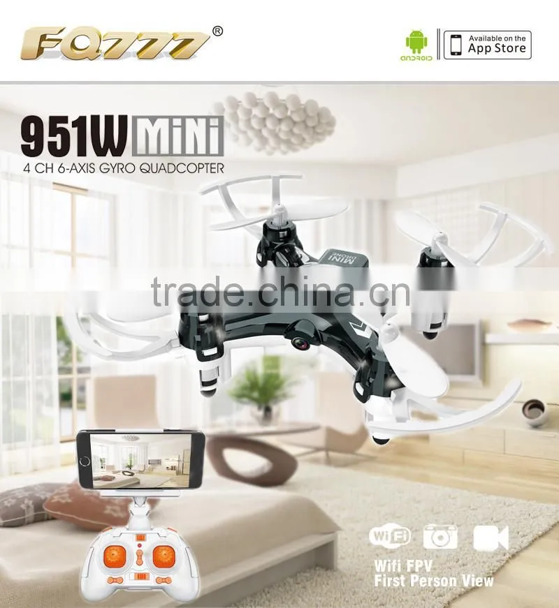 Mini wifi fpv camera drone quadcopter professional racing drone fpv goggles FQ777 951W fuqi model with CE ROHS FCC certificate
