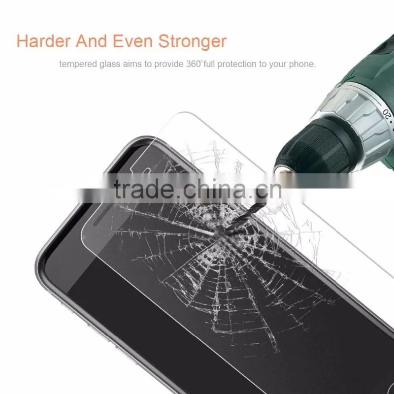 China supplier Ultra thin 0.33mm arc edge 2.5D tempered glass front screen protector for iphone 6