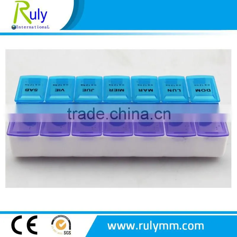 Promotional Colorful High Quality 36 Compartment Pill Box