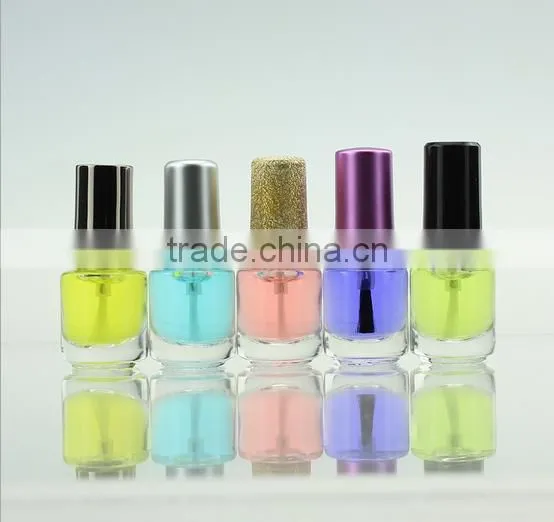 20ML big clear nail polish bottle package/liquid cosmetics package with brush cap
