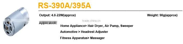 Power Tool motors RS-395PAV, brush dc motor drive ,small electric motors