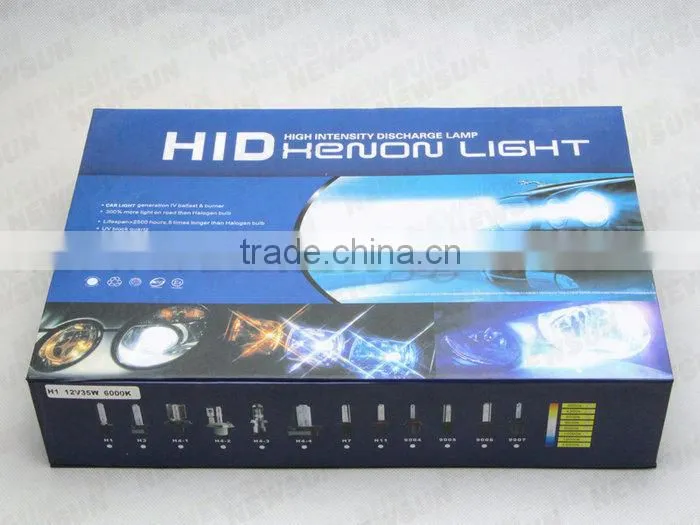 High Quality 35 Watt H1 H3 H7 9005 9006 HID Xenon Kit For Xenon Light Bulbs