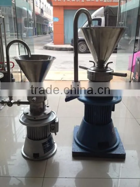 Homogeneous vertical sesame peanut butter colloid mill