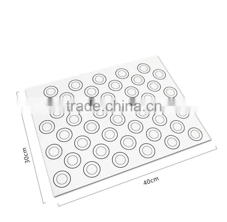 DIY 44 Holes round Macaron Silicone Mat rould cakes High quality Baking Mould Sheet Mat,