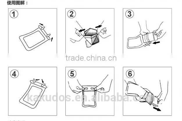 Factory Hot Sell Swim Diving PVC Phone ipx8 Waterproof Case