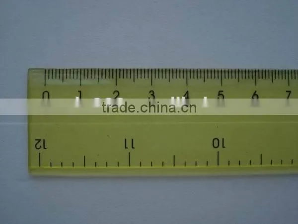 factory price cutom 30cm 12' plastic ruler with logo printing