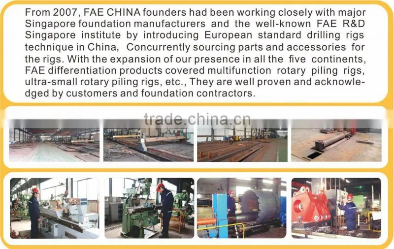 FAECHINA rock flight auger with single start single flight for piling