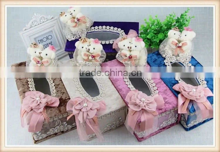 Beautiful velvet box tissue