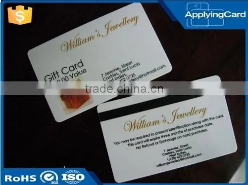 125khz 13.56mhz PVC rfid card smart contactless plastic card with magnetic stripe prinitng