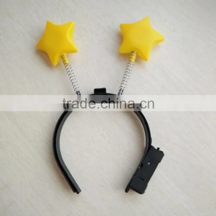 Wholesale Light Up Five Star Headband Led Flashing Light Party Supplies Fashion Headband
