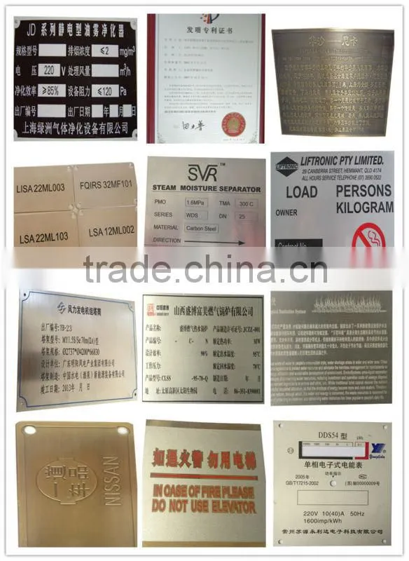High quality metal signs nameplate etching equipment/metal signs etching equipment