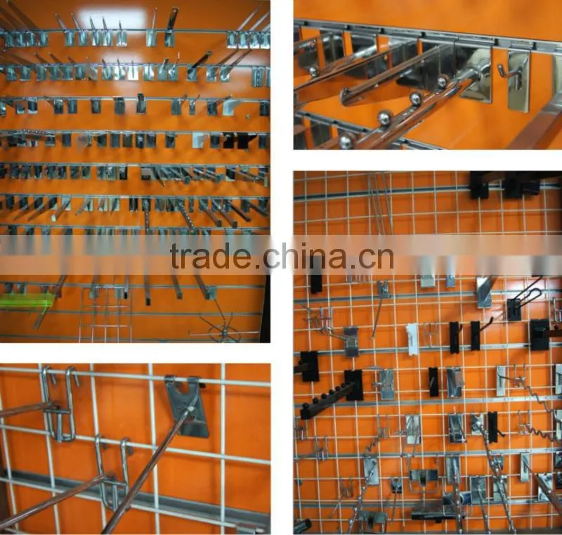 upright slotted chrome metal bracket