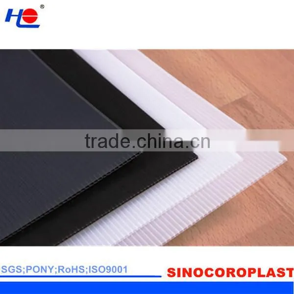 easy to clean and waterproof pp lightweight plastic board