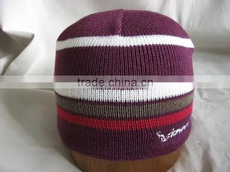 knit beard reflective beanie hat