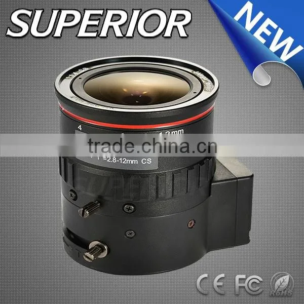 5mp cctv camera CS Auto Iris 2.8-12mm box camera lens