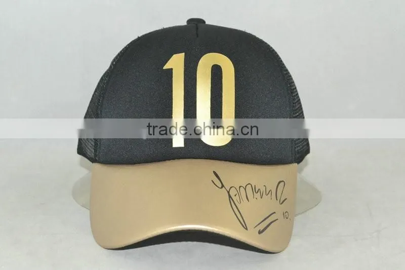 Guangzhou hat factory professional custom / 100% polyester fiber/logo printing/sponge trucker hats