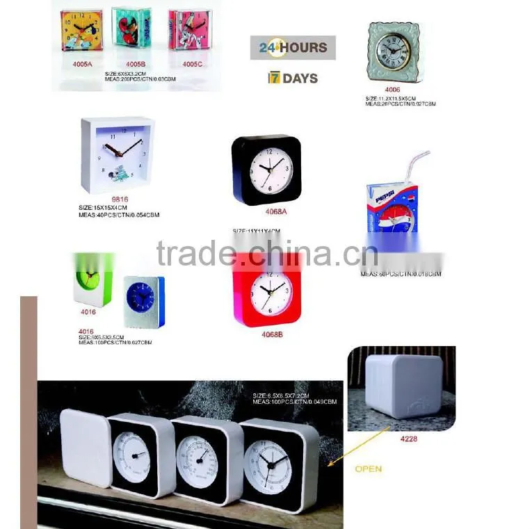 Cute Unique Design Small Cool Desk Clock For Promotion