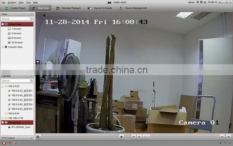 2MP auto motion tracking ptz poe ip camera