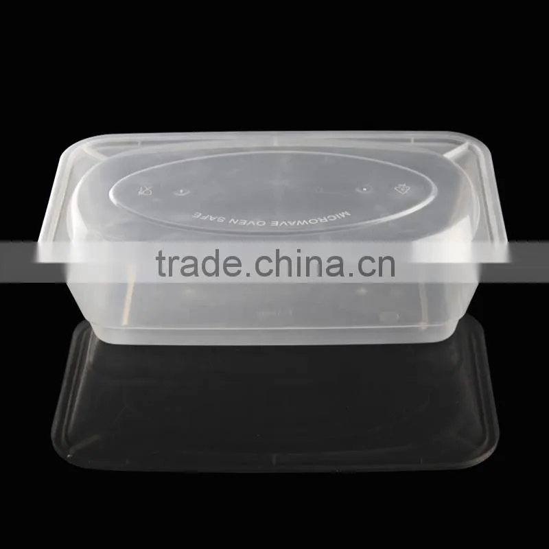 Convenient & disposable take-away food container dish plastic box