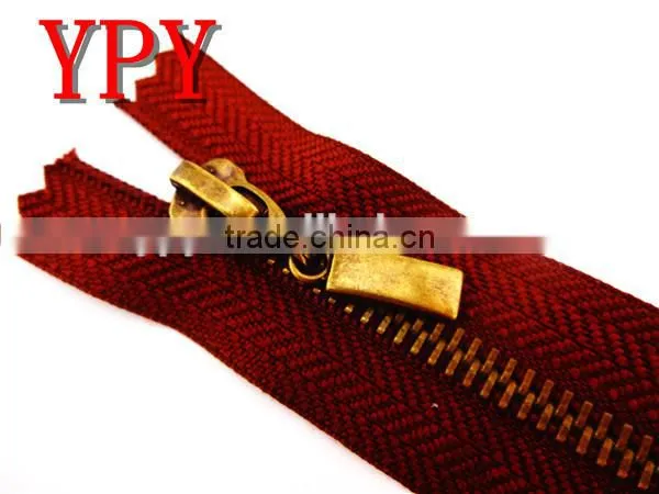 nice looking metal zipper for handbags ( close end zipper)