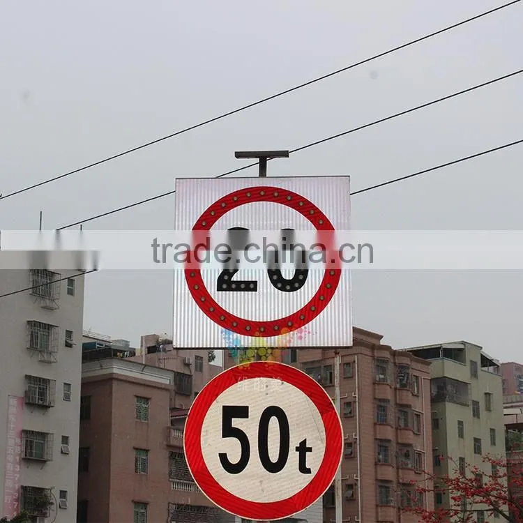Hot selling solar powered traffic sign international limit speed sign road sign boards