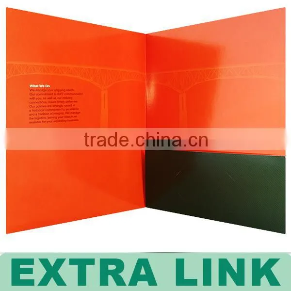 Document File Portfolio a4 Paper Folder/Paper Folder Printing/Guangzhou Custom Paper Folder Printing