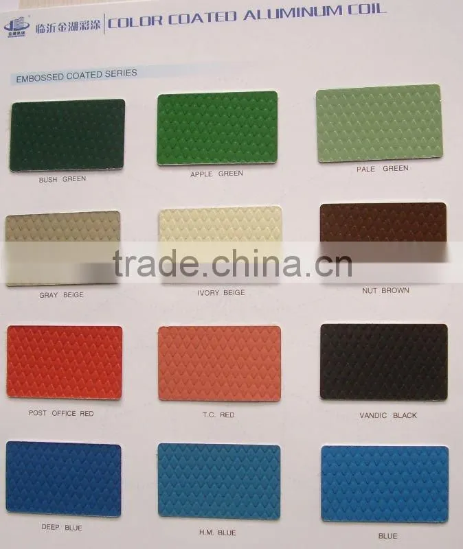embossed coated aluminum coil 1200mm/1000mm with SONCAP,hot sale in Nigeria