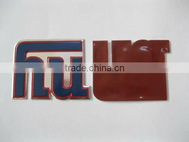 metal sticker decals custom decoration metal sticker