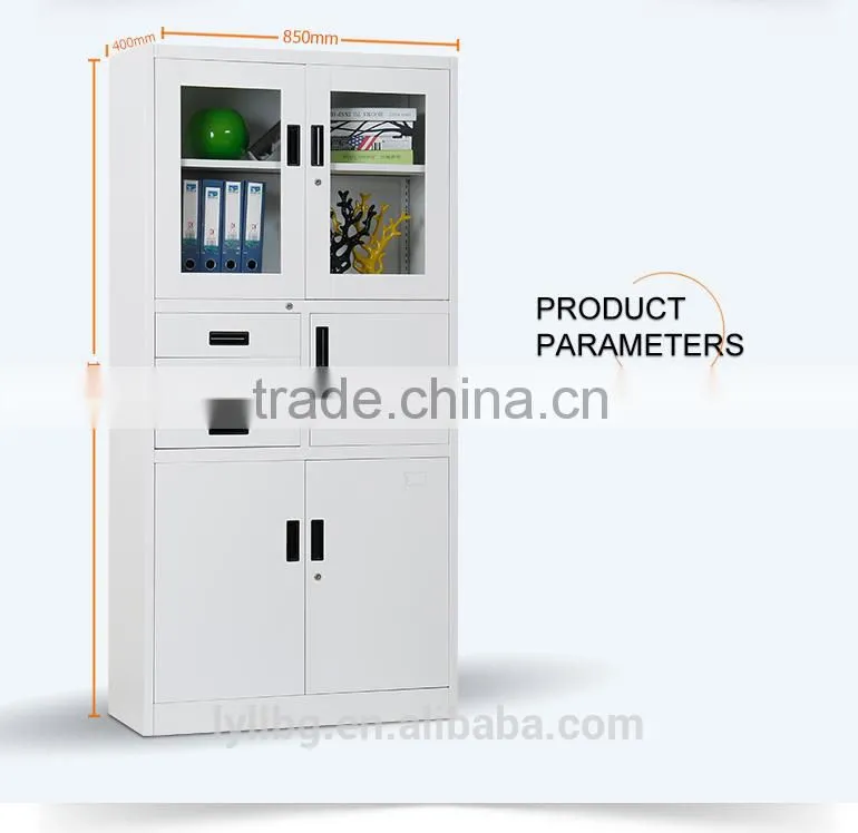 Steel KD Furniture Metal Combination Cupboard with Drawers